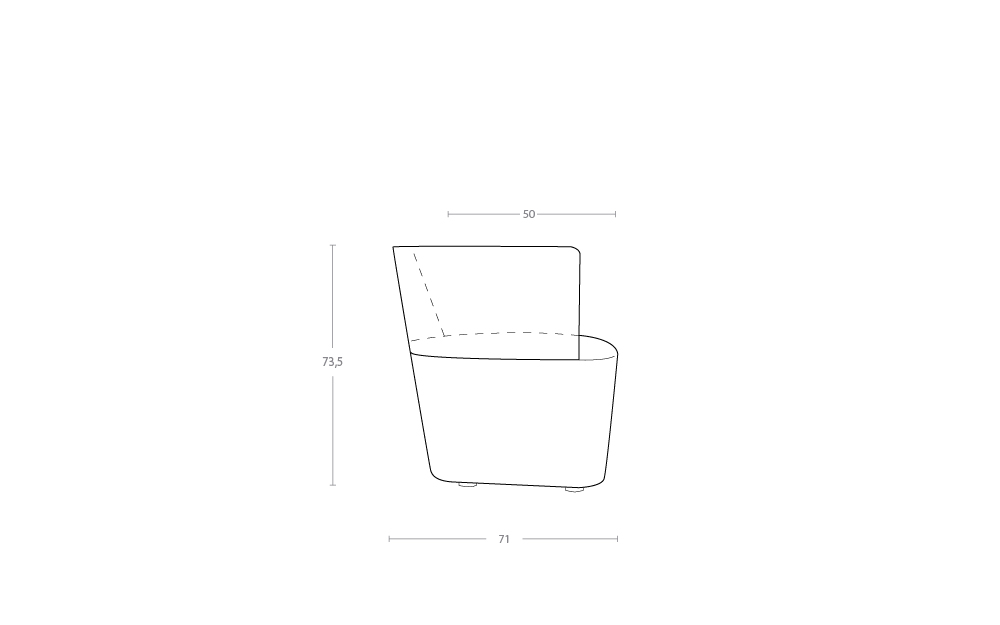Dimensoes do produto poltrona one